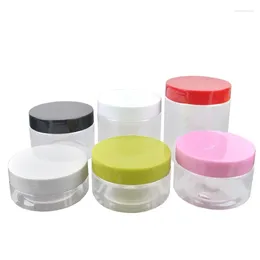 Storage Bottles 20Pcs Empty Cream Jar 68 Dia Clear Container Packaging Cosmetic Plastic Pots Portable Packing Refillable