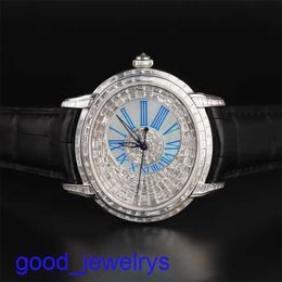 AP Brand Wrist Watch 15327BC.ZZ.D022CR.01 Millennium Automatic Machinery 18k Platinum Backset Diamond Luxury Men