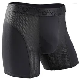 Underpants Mens Underwear Modal Boxers Shorts Hombre Solid Mesh Breathable Pouch Panties Man Long Leg Cueca Calzoncillos XL-6XL