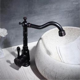 Bathroom Sink Faucets Vidric Basin Black Mixer Deck Mounted Single Handle Hole Faucet Brass And Cold Kitchen