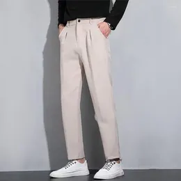 Men's Suits Casual Pants Wide Leg Genuine Korean Sexy Trendy Loose And Ankle Pantalon Homme