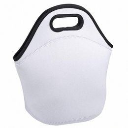 new Style Lunch Bag Sublimati White Blank Insulated Neoprene Lunch Picnic Tote Bag for Adults Children O5x1#