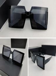 Square Designer Sunglasses for Women Men Big Flat Top Fashion Shield Large UV Protection Rimless Shades4677848