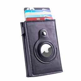 2022 New Apple Airtag Wallet Men Carb Fibre Fi ID Credit Card Holder Rfid Slim Airtag Slide Wallet Designer Cardholder w0jc#