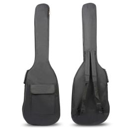 Hanger 40/41 Inch Guitar Bass Bag Padded Electric Guitar Gig Bag Case 5mm Padding Double Adjustable Shoulder Strap Waterproof Backpack
