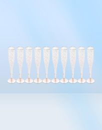 Disposable Dinnerware 20pcs Gold Glitter Plastic Champagne Flutes Cups Toasting Glasses Wedding Baby Shower Party Supplies6448052