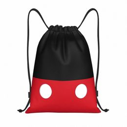 custom Carto Mouse Dots Drawstring Bags for Training Yoga Backpacks Men Women Animated Sports Gym Sackpack y02P#