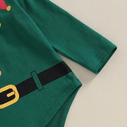 Clothing Sets Born Baby Boy Girl Christmas Outfit Long Sleeve Romper Pants Hat 3Pcs Clothes Set Toddler Costume