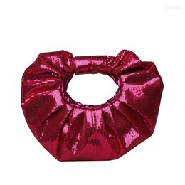 Evening Bags Trendy Brand Designer Sequin Clutches Women Handbags And Purses 2024 Casual Travel Totes High Quality