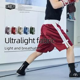 FILTERED SPORTS Mens ProStyle Kickboxing Muay Thai MMA Training Gym Clothing Shorts Boxers Long Multicolor Boxing Trunks 240402