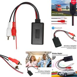 2024 Car Wireless Bluetooth Receiver Module AUX Cable Adapter Music Audio Stereo Receiver For Vehicles With 2Rca Interface Car Kit