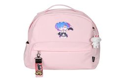 Backpack ReLife In A Different World From Zero Rem Ram Women Cute Mochila Feminina Nylon School Bag Pink Daypack Travel Rugzak5158407