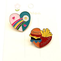 friends flower pins Cute Anime Movies Games Hard Enamel Pins Collect Cartoon Brooch Backpack Hat Bag Collar Lapel Badges