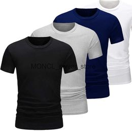 Men's T-Shirts Mens pure cotton T-shirt summer breathable casual womens loose solid color sports shirt unisex fitness short sleeved H240416