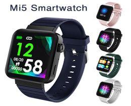Real Heart Rate MI5 Smart Watch Men Women Bluetooth Call Music Blood Pressure Monitor Fitness Tracker Bracelet Smartwatch Sport Wr2754484
