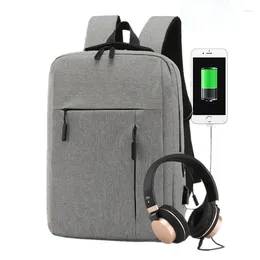 Backpack Mens Womens Unisex USB Charging Laptop Rucksack Work Travel Student School Bags Satchel