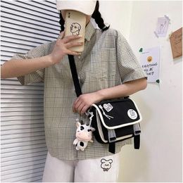 Shoulder Bags Cute Crossbody For Girls Casual Clamshell Messenger Bag Large Capacity Student Women's Handbag 2024