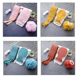 Towel Bath Gloves Ball Scrubbing Suit Exfoliating Hammam Shower Scrubbers Belt Body Back Scrub Massage Sponge SPA Skin