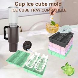 Baking Moulds Whiskey Ice Tray Mould Leak-proof Silicone Cube Set For Cocktails 30-40 Drinks
