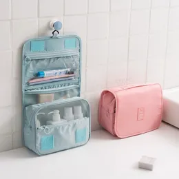 Storage Bags Travel Bag Women Makeup Toiletries Organizer With Hanging Hook Waterproof Suitcase Cute Cosmetic