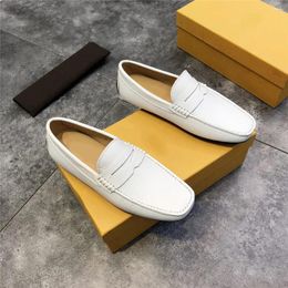 Casual Shoes Spring And Autumn Men's Pebbled Cowhide Bean Flat-soled Driving British Style Comfortable Soft-soled Loafer