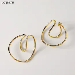 Backs Earrings Metal Wire Clip On Non-pierced For Women Fancy Designer Style Fashion Jewellery Trendy Holiday Accessories Gift C1631