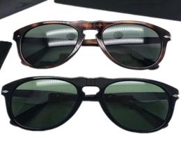 Superb Perso Unisex UnFolding Pilot sunglasses for men UV400 55 plank HD green lenses driving goggles elastic nose bridge design c8125014