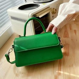 Bag Luxury Designer PU Leather Small Crossbody Shoulder Bags For Women 2024 Spring Brand Handbags And Purses Female Totes Green