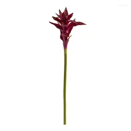 Decorative Flowers Bromeliad Artificial Flower (Set Of 6)