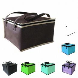 beach Bag Picnic Lunch bag Cooler Picnic Bag Food Case Foldable Big Capacity Tin Foil Insulated Thermal Cooler Zipper Bags Boxes R3KE#