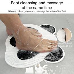 Bath Mats High Quality Shower Foot Scrubber Universal Portable Panda Shape Scrubbing Mat Multifunctional Non Slip For Toilet