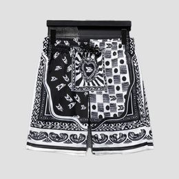 Nuova lettere di moda maschile Stampa pantaloncini da nuoto casual sport sciodo da golf da golf estate per estate pantaloni da spiaggia a strisce High Street Trend Hip Hop Shorts best selling D8