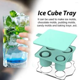 Baking Moulds Bpa-free Ice Tray Cocktails Mold Silicone Cylinder With Sealed Lid For Slow-melting Cubes Drinks