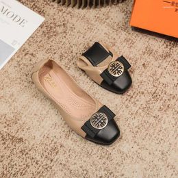 Casual Shoes Ballet Flats Woman 2024 Women Soft PU Leather Slip On Foldable Round Toe Loafers Ballerina Girls