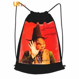 captain Beefheart & His Magic Band 'Trout Mask Replica' Drawstring Backpack Foldable Sports Bag O2G3#