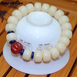 Strand Wholesale Natural White Bracelets Male Model Fashion Jewelry Bodhi Bracelet Men Buddha Bead Tibetan Style Hand String