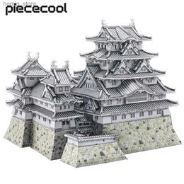 3D Puzzles Piececool Model Building Kits Himeji-jo Castle Puzzle 3D Metal DIY Toys Brain Teaser Gifts Y240415