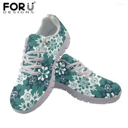 Casual Shoes FORUDESIGNS Women's Comfortable Sneakers With Traditional Tribal Printing Wear-resistant Flats Leisure Ladies Daily Mesh