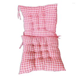 Pillow 40x40cm Pink Lattice Office Chair Thickened Soft For SEAT Mat Stool Pad