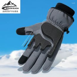 Cycling Gloves Outdoor Warm Anti-slip Hands Wear Resistant TPU Waterproof Fabric Sensitive Touch Screen Men Women