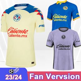 23 24 America ARAUJO Mens Soccer Jerseys Mexico FIDALGO HENRY D.VALDES M.LAYUN R.SANCHEZ O.JIMENEZ Home Away 3rd Football Shirts Uniforms