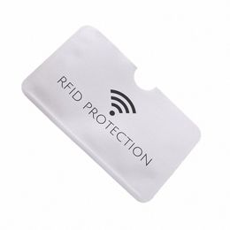 10pcs Anti Rfid ID Card Holder Anti-theft Card Case Sier Aluminium Credit Cards Covers Safety Wallet Laser Blocking Reader Q83m#