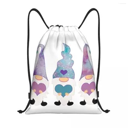 Shopping Bags Galaxy Gnome Trio Drawstring Women Men Foldable Gym Sports Sackpack Storage Backpacks