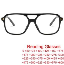 Sunglasses Retro Double Bridge Square Reading Glasses Men Women 2022 Brand Designer Hyperopia Eyewear Anti Blue Light UV400Sunglas3292959