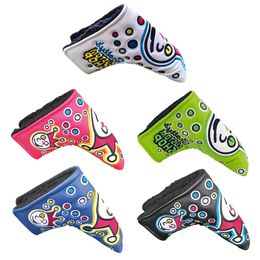 PU Golf Putter Headcover Sticker Buckle Golf Club Protective Cover Caps Universal Anti-Collision Pressure Outdoor Accessories 240416
