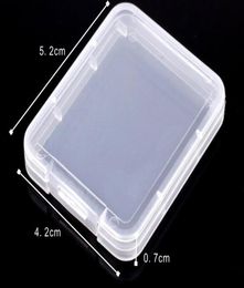 CF Card Plastic Case box Transparent Standard Memory Card Holder MS white box Storage Case for TF micro XD SD card case3632038