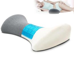 CushionDecorative Pillow Memory Foam Lumbar Cushion Spine Pad Waist Back Soft Support Mat Woman Bed Sleeping Backrest MatCushion2953082