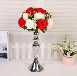 Candle Holders Metal Flowers Vase Candlestick Centerpieces Road Lead Wedding Christmas Decoration