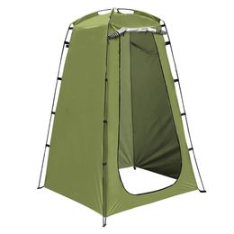 Outdoor Mobile Toilet Tent Folding Dressing Room Bath Waterproof UV Protection Tearresistant for Hiking Fishing 240416