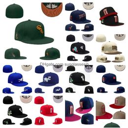 Ball Caps Fitted Hats Sizes Hat Designer Baseball All Teams Logo Cotton Embroidery Era Cap Snapbacks Athletic Many Colour Street Out Dhsia